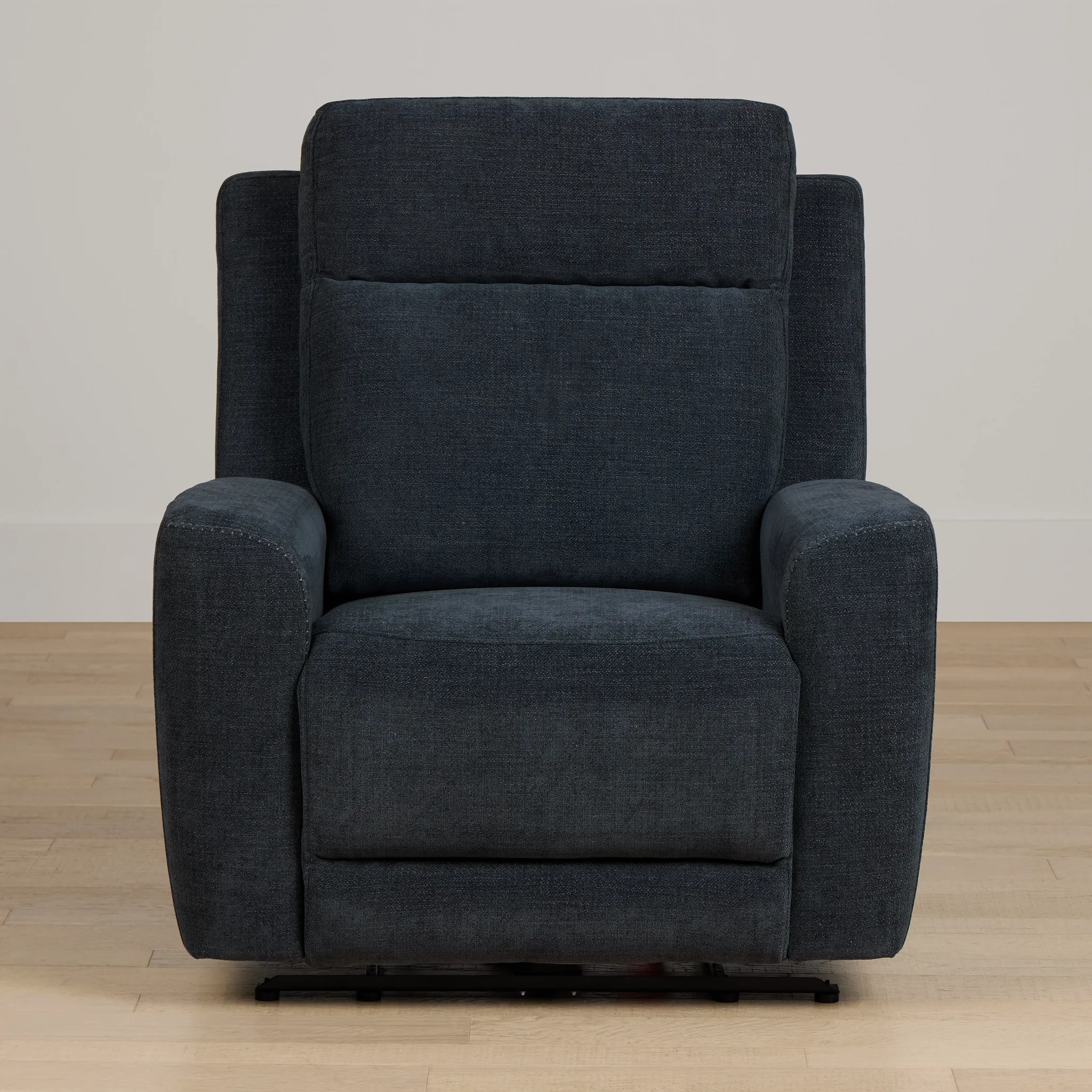 Dean Dark Blue Fabric Power Recliner