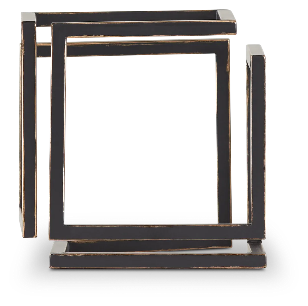 Cube Black Large Tabletop Accessory