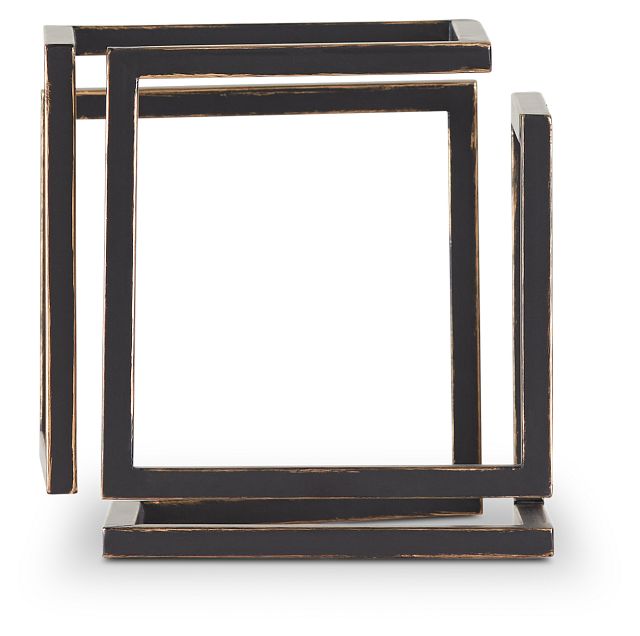 Cube Black Large Tabletop Accessory