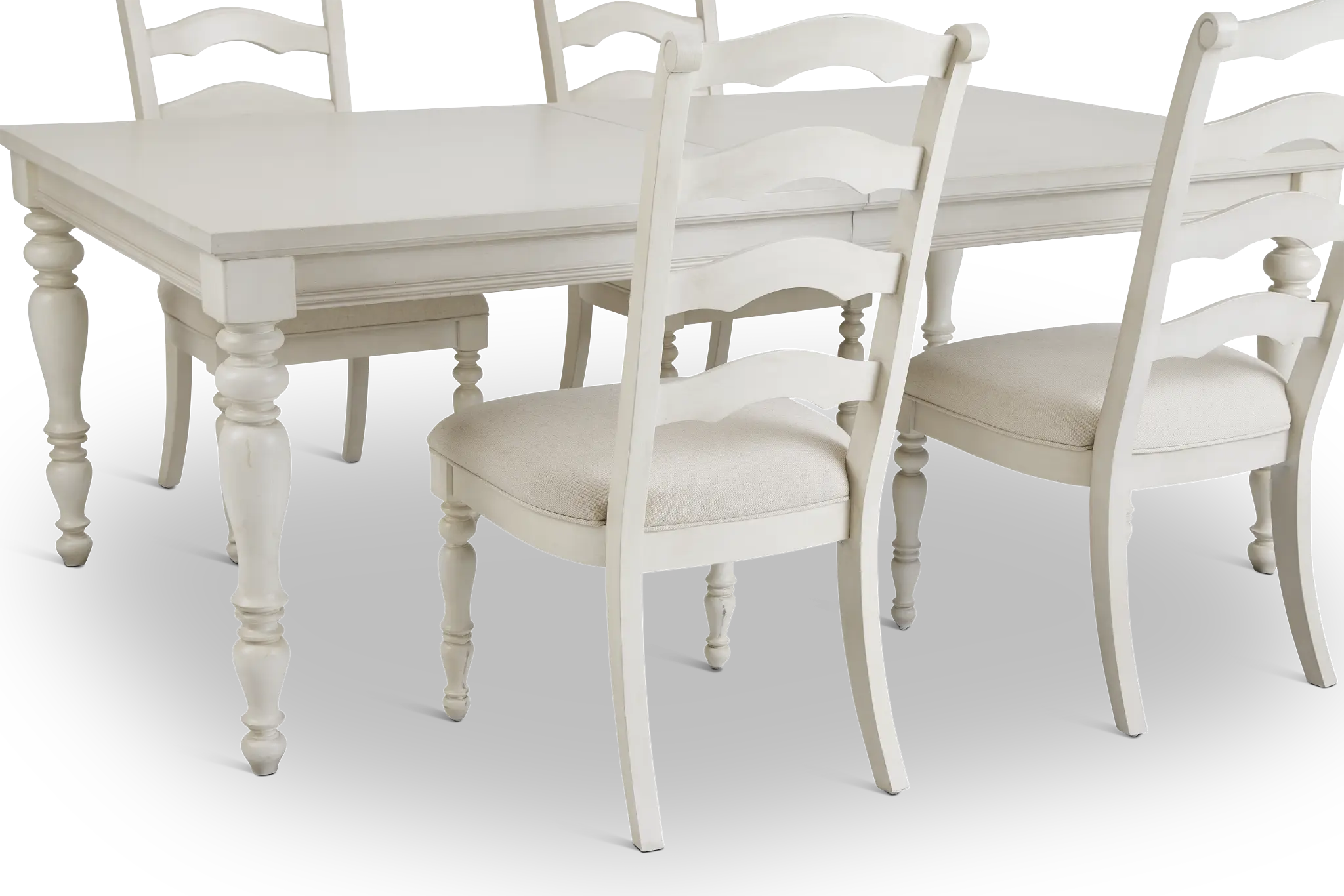 Savannah Ivory Rect Table & 4 Chairs Savannah Ivory Rect Table & 4 Chairs