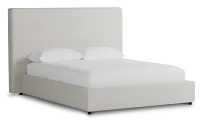 Grayton Gellar Beige 54" Upholstered Platform Bed