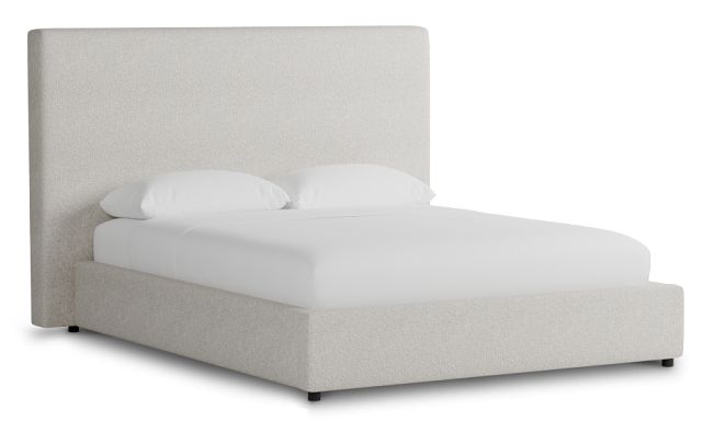 Grayton Gellar Beige 54" Upholstered Platform Bed