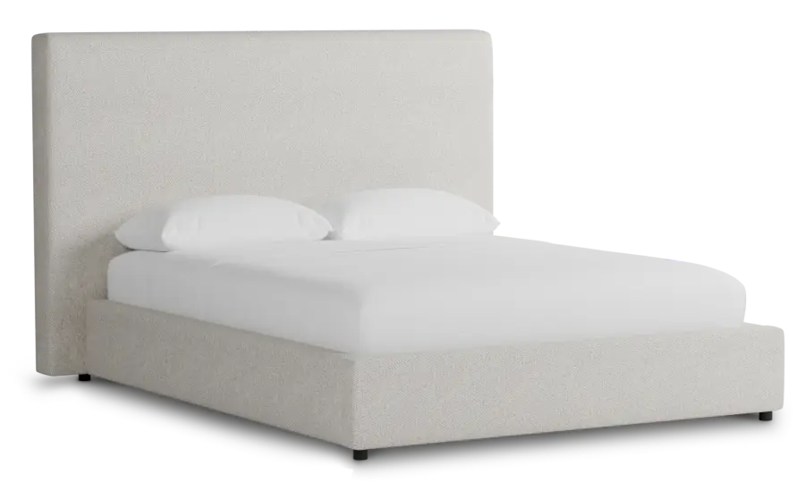 Grayton Gellar Beige 54" Upholstered Platform Bed Grayton Gellar Beige 54" Upholstered Platform Bed