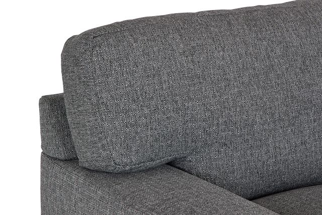 Veronica Dark Gray Down Large Left Chaise Sectional