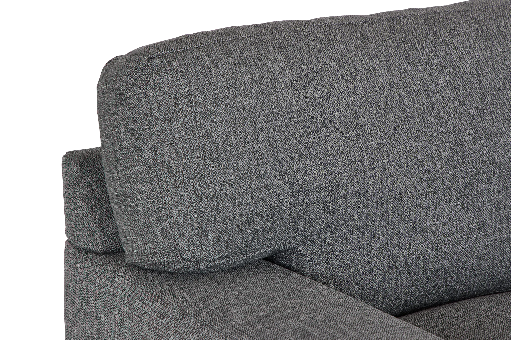 Veronica Dark Gray Down Large Left Chaise Sectional