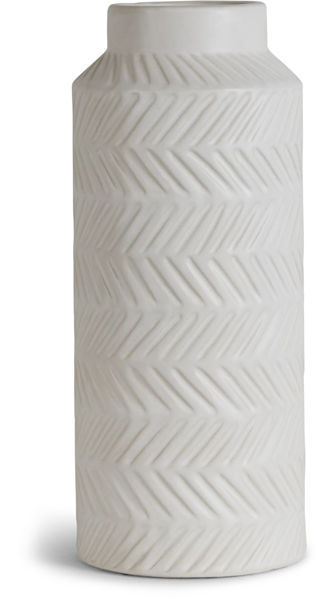 Allie White Large Vase