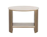 Lielle Two-tone Oval End Table
