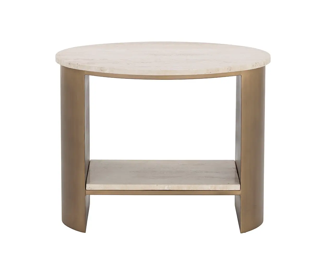 Lielle Two-tone Oval End Table Lielle Two-tone Oval End Table