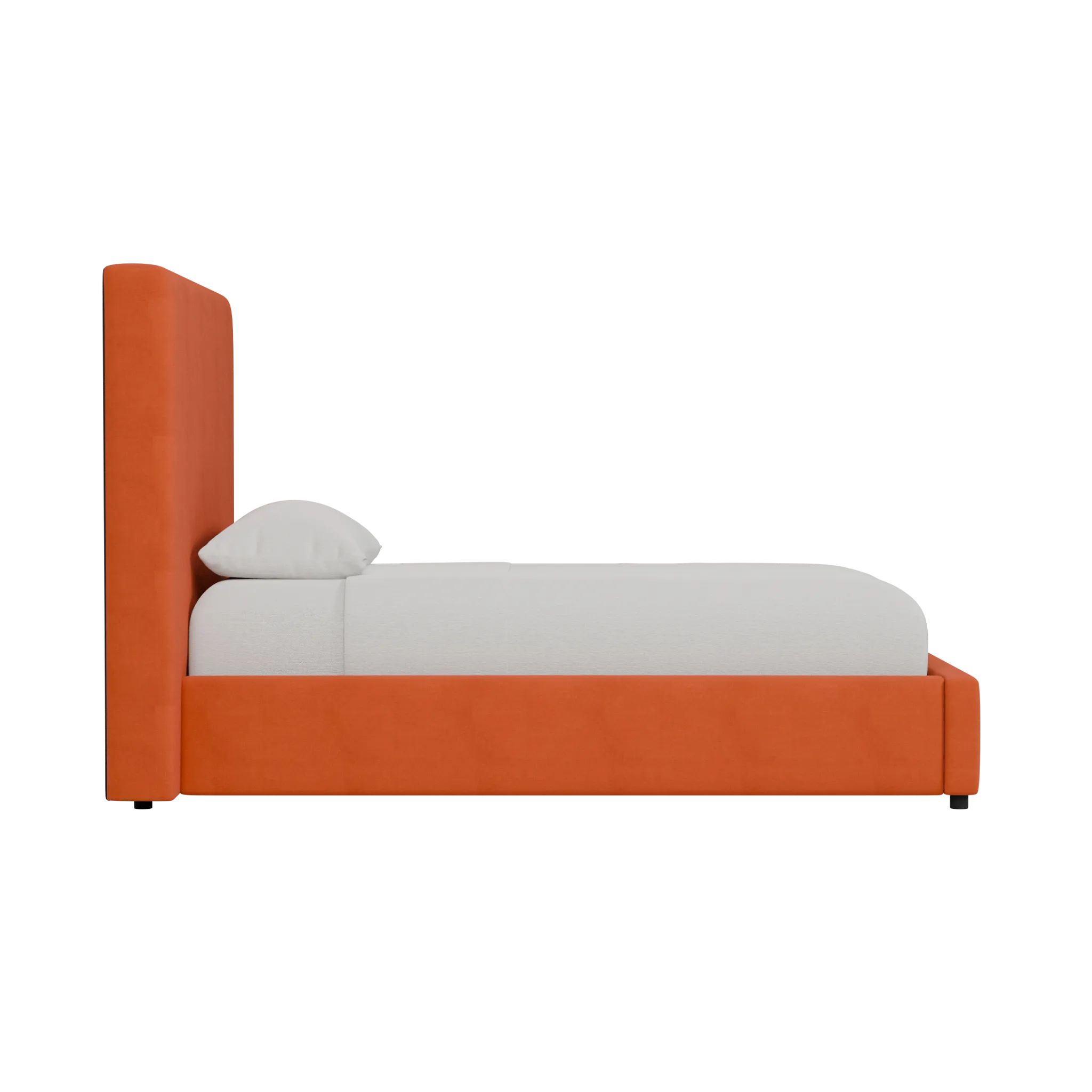 Grayton Joya Orange 54" Upholstered Platform Bed