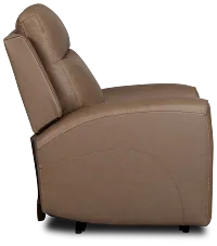 Belmont Dark Brown Lthr/vinyl Power Recliner