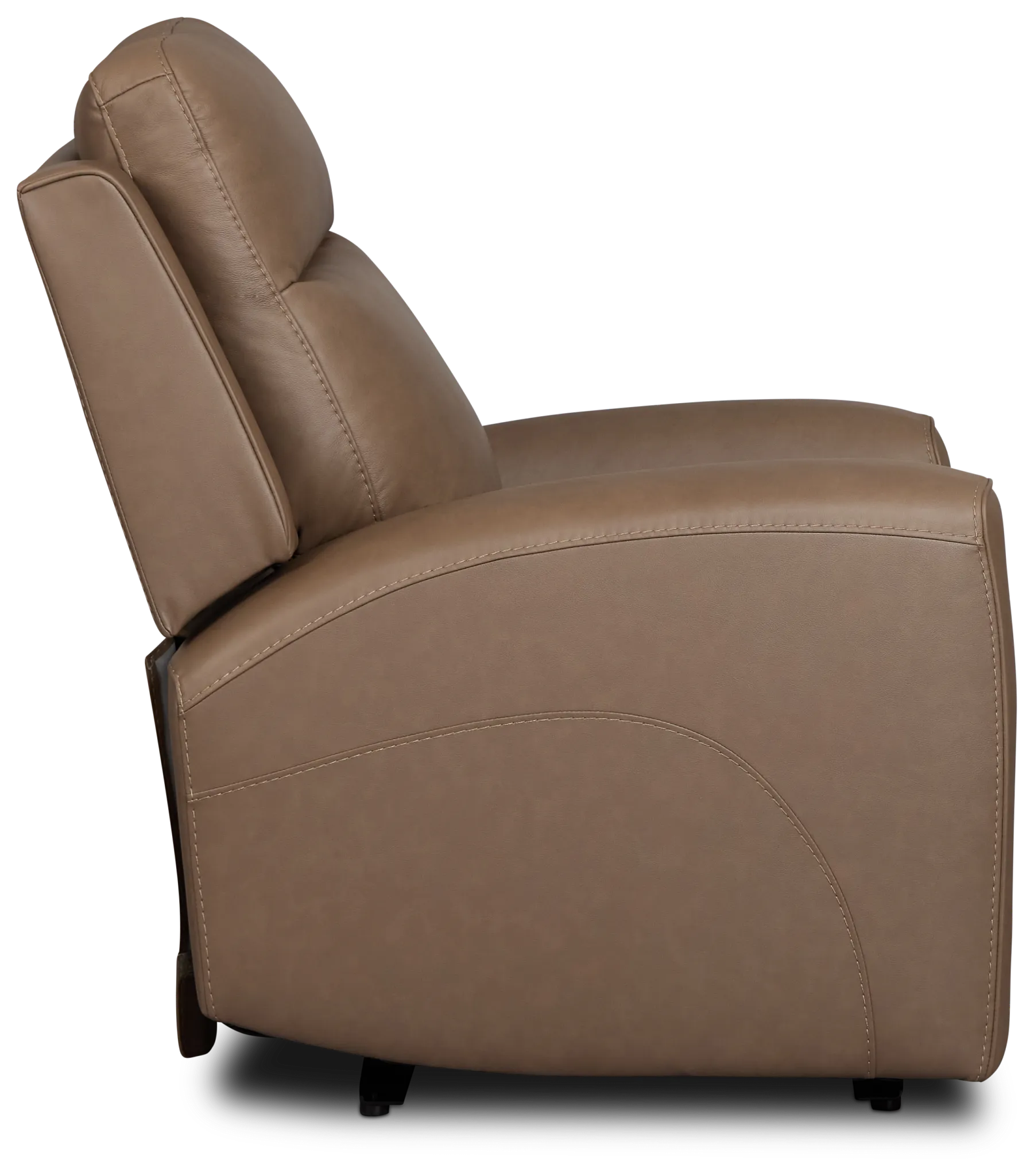 Belmont Dark Brown Lthr/vinyl Power Recliner