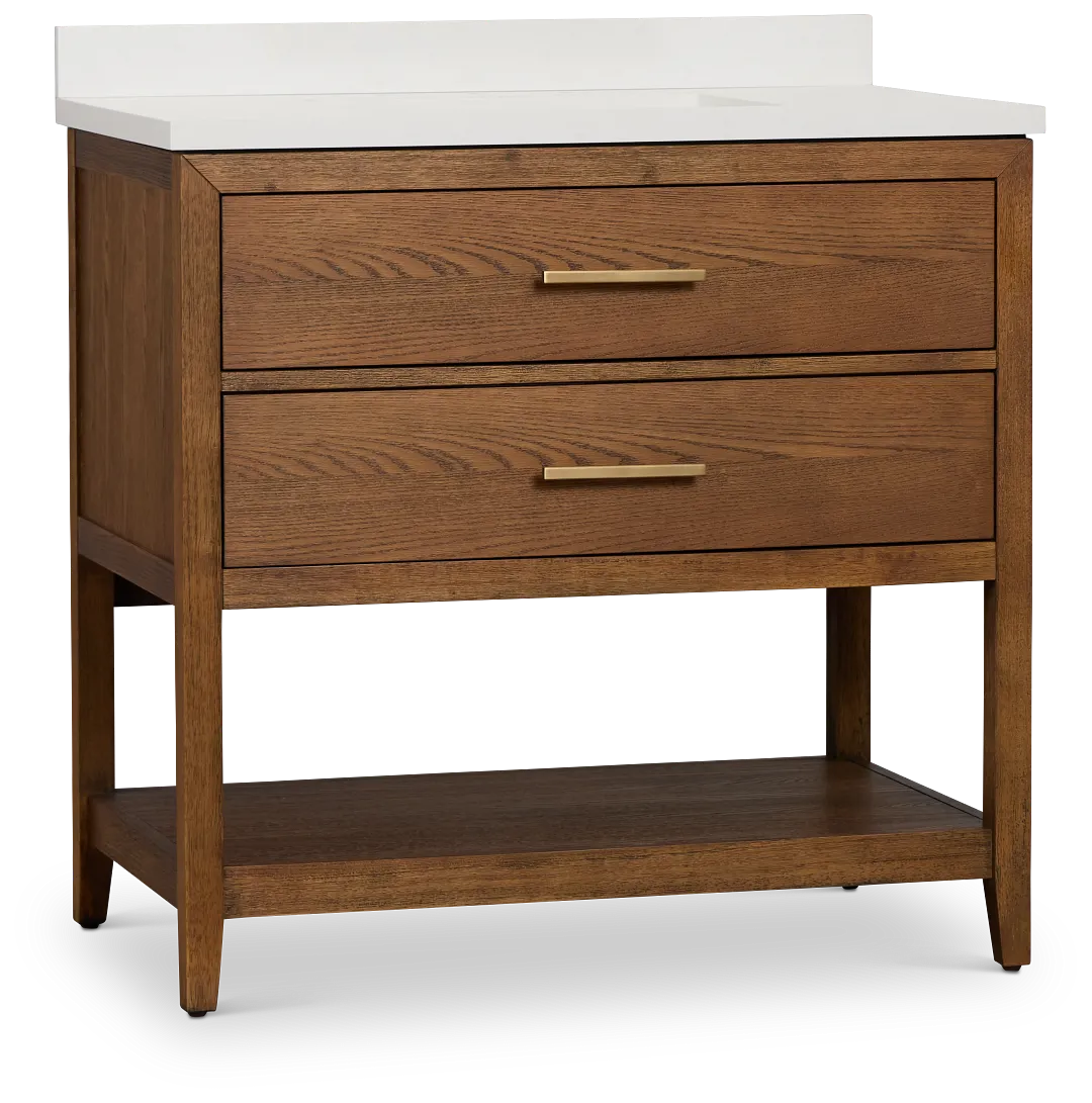 Alden Mid Tone 36" Single Bathroom Vanity