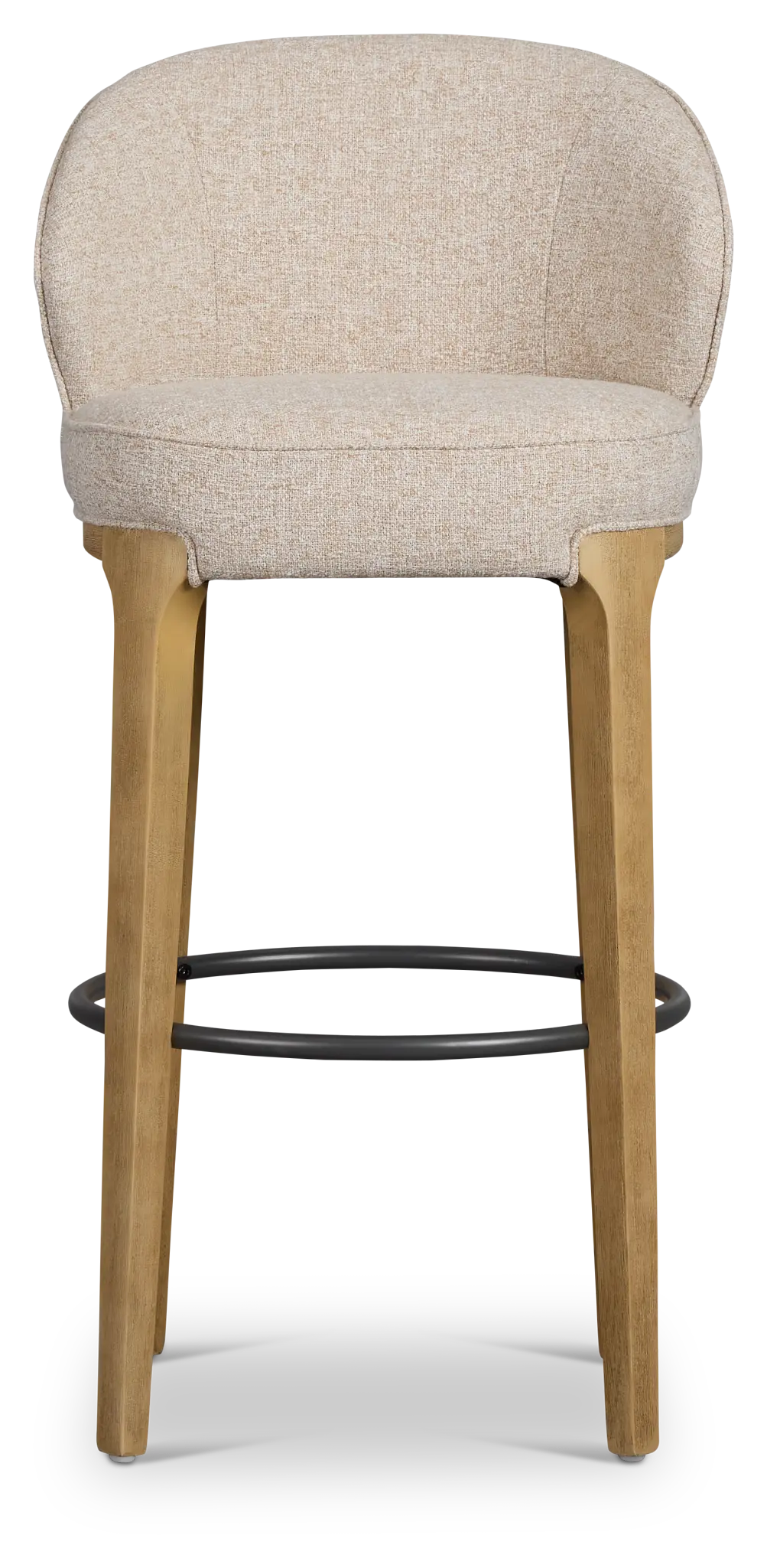 Libby Light Beige Fabric 30" Upholstered Barstool Libby Light Beige Fabric 30" Upholstered Barstool