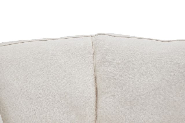 Andie White Fabric Medium Two-arm Sectional