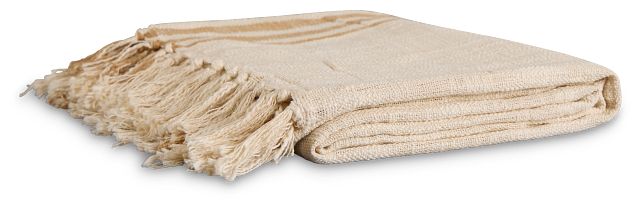 Adala Ivory 50"x 60" Throw