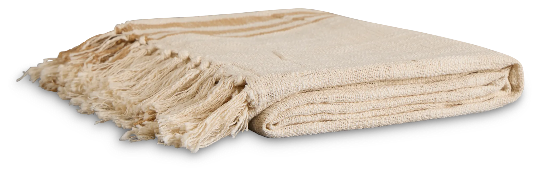 Adala Ivory 50"x 60" Throw
