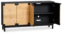 Kate Black Four-door Cabinet