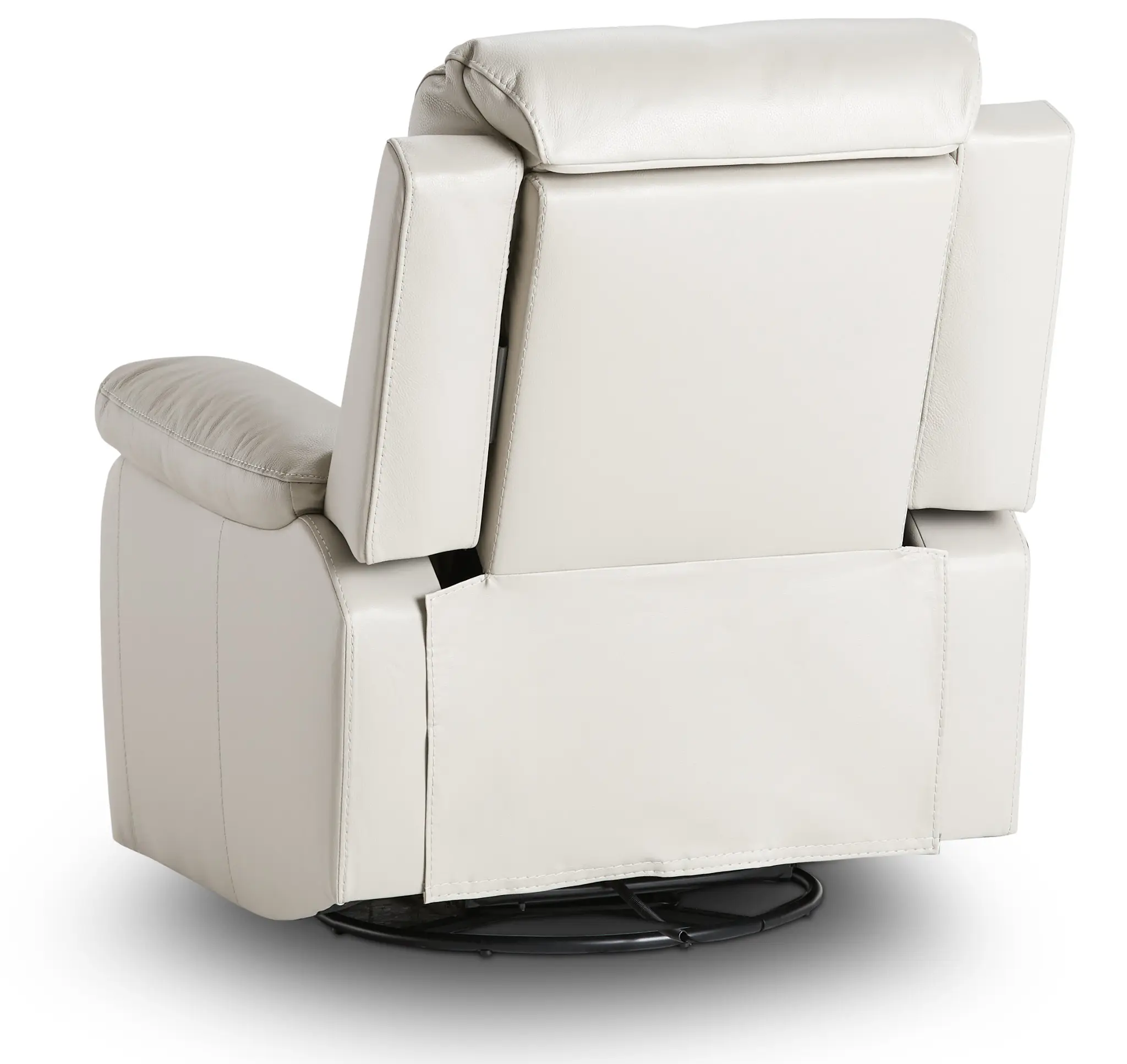 Mason Light Gray Leather Swivel Glider Recliner Mason Light Gray Leather Swivel Glider Recliner