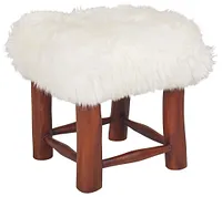 Nordic White Stool