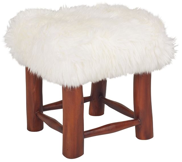 Nordic White Stool