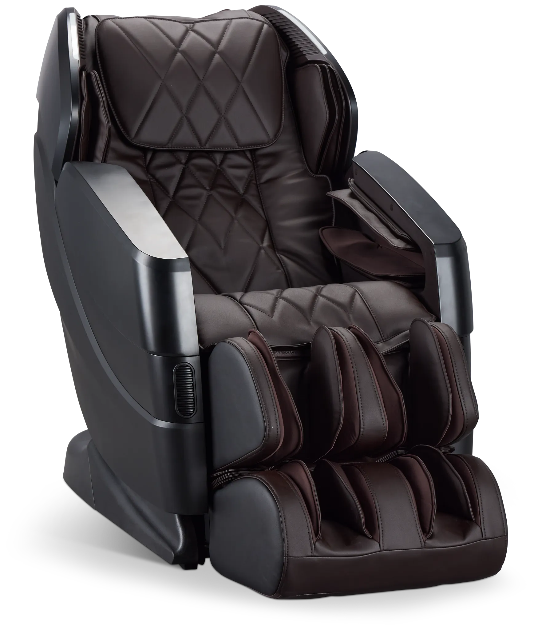 Advanced L-track Dark Brown Micro Massage Chair