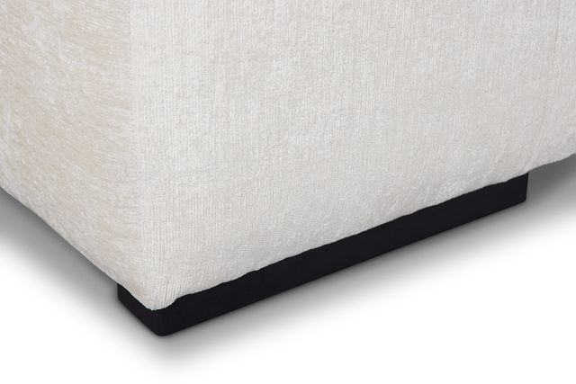 Skylar White Fabric Medium Left Chaise Sectional
