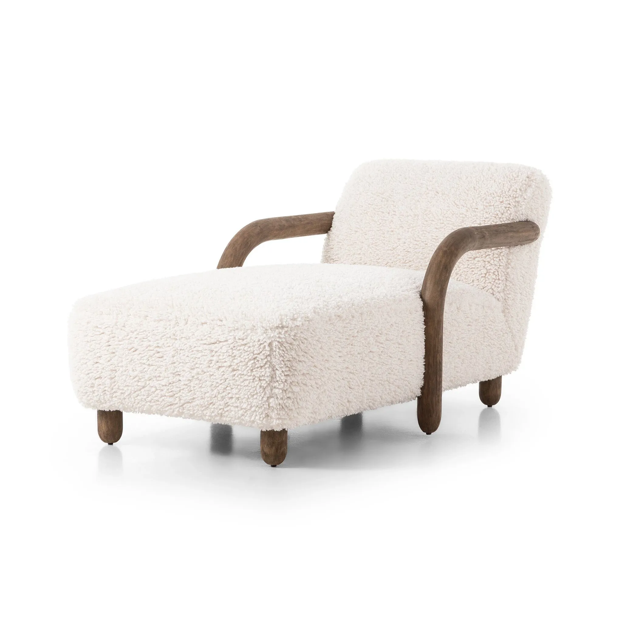 Four Hands Serina Ivory Fabric Chaise