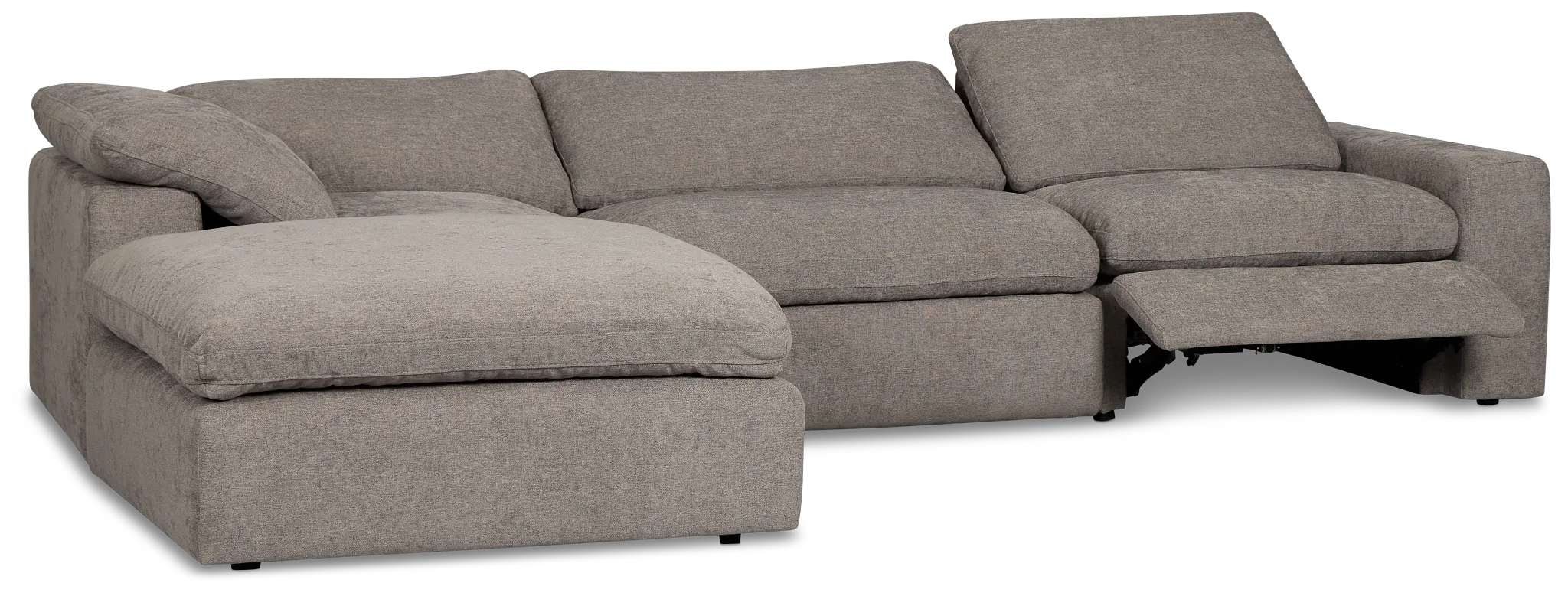 Drift Dark Gray Fabric Small Left Bumper Power Reclining Sectional