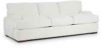 Alpha White Fabric Sofa