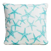Sea Friends White 18" Indoor/outdoor Accent Pillow