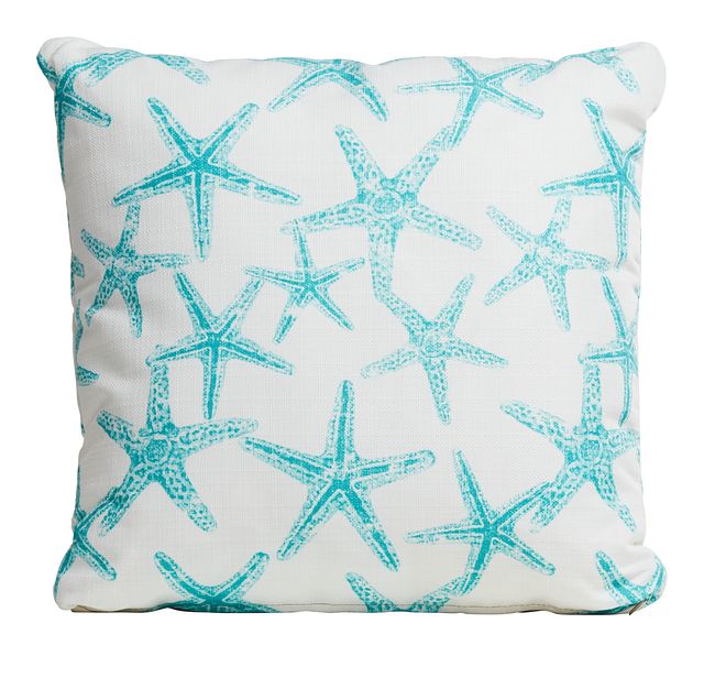 Sea Friends White 18" Indoor/outdoor Accent Pillow