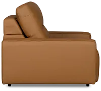 Rudy Brown Lthr/vinyl Power Extension Chaise