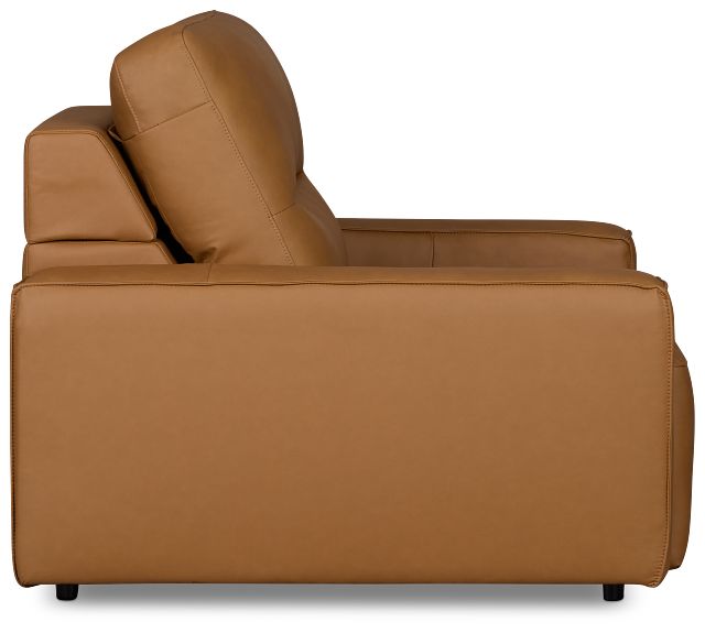 Rudy Brown Lthr/vinyl Power Reclining Chaise