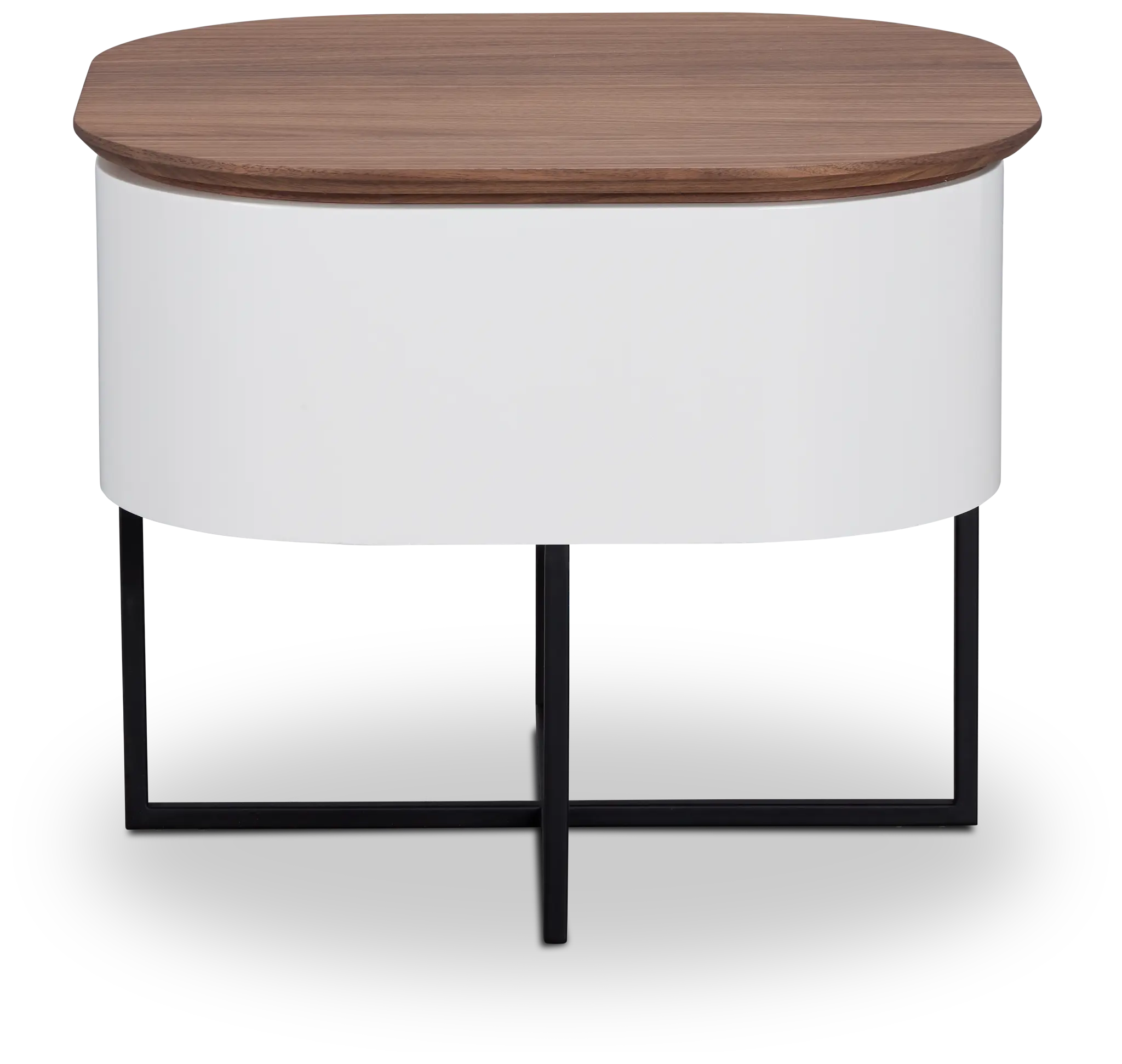 Harlan White Round End Table Harlan White Round End Table
