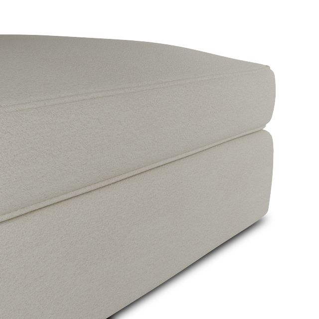 Siesta Elite Ivory Fabric Ottoman