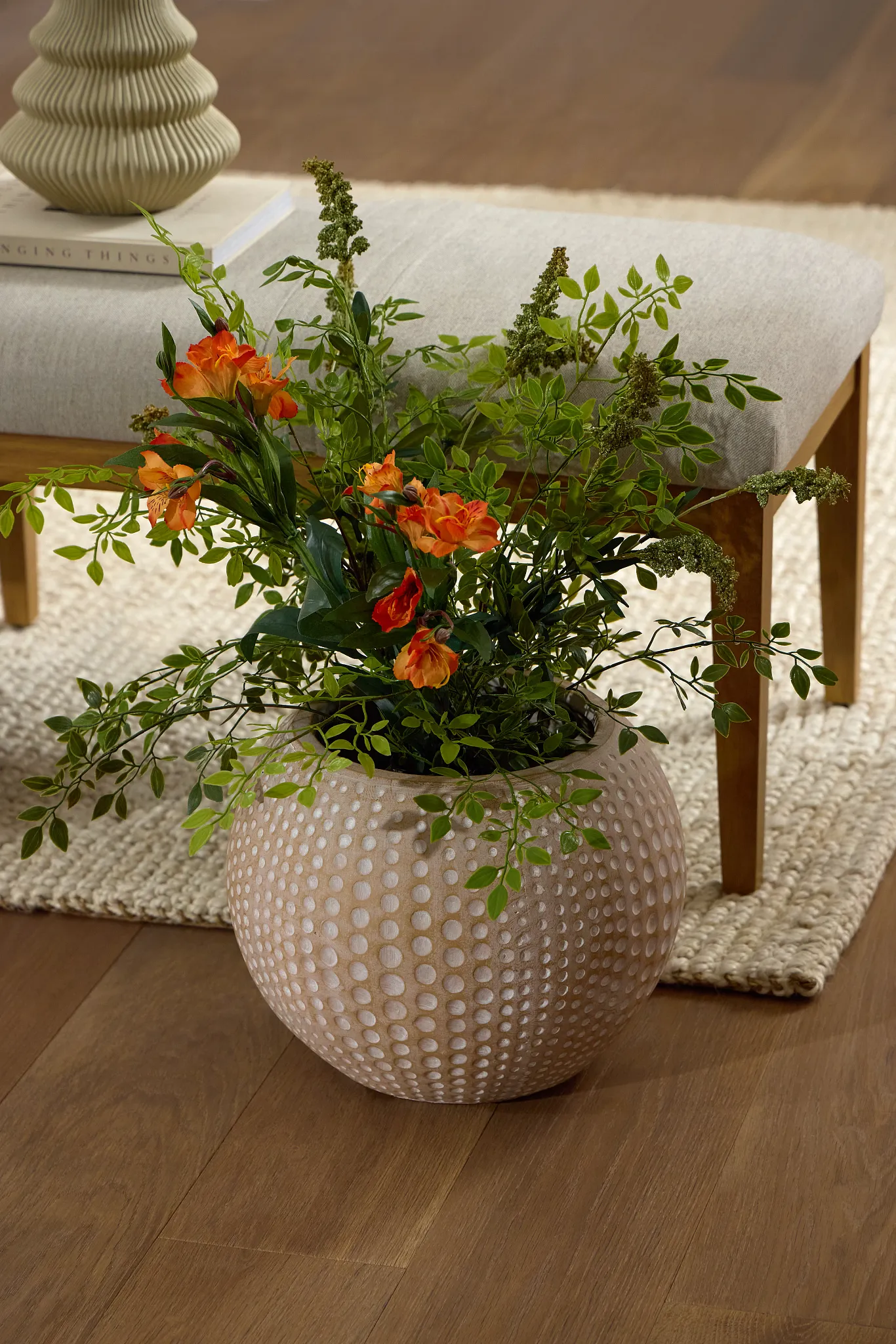 Spotti Light Brown Medium Planter