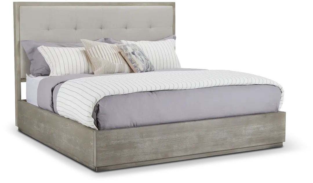 Madden Light Tone Wood Platform Bed Madden Light Tone Wood Platform Bed
