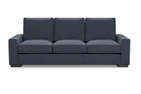 Edgewater Maguire Blue 96" Sofa W/ 3 Cushions