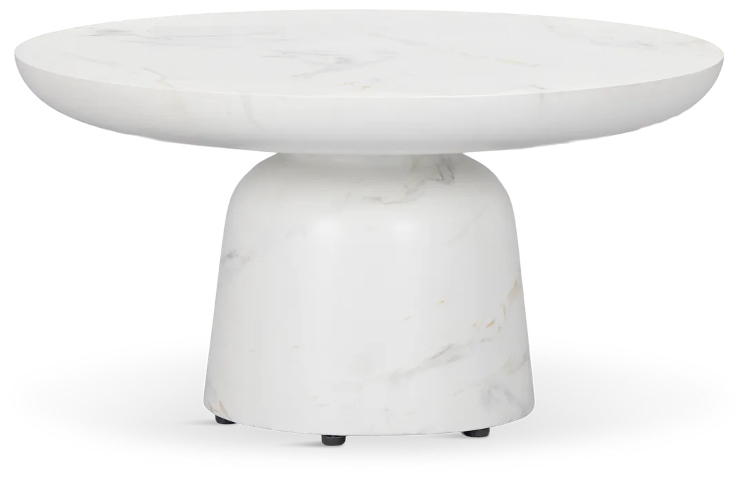 Merrick White Round Coffee Table