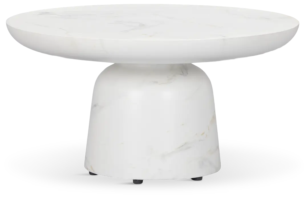 Merrick White Round Coffee Table Merrick White Round Coffee Table