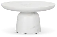 Merrick White Round Coffee Table