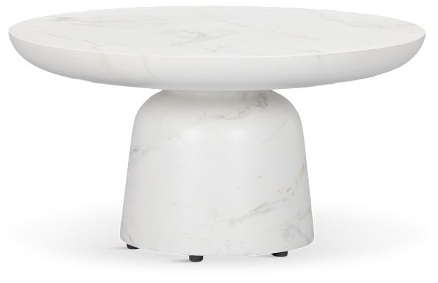 Merrick White Round Coffee Table