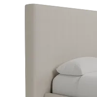 Grayton Revenue Beige 54" Upholstered Platform Bed