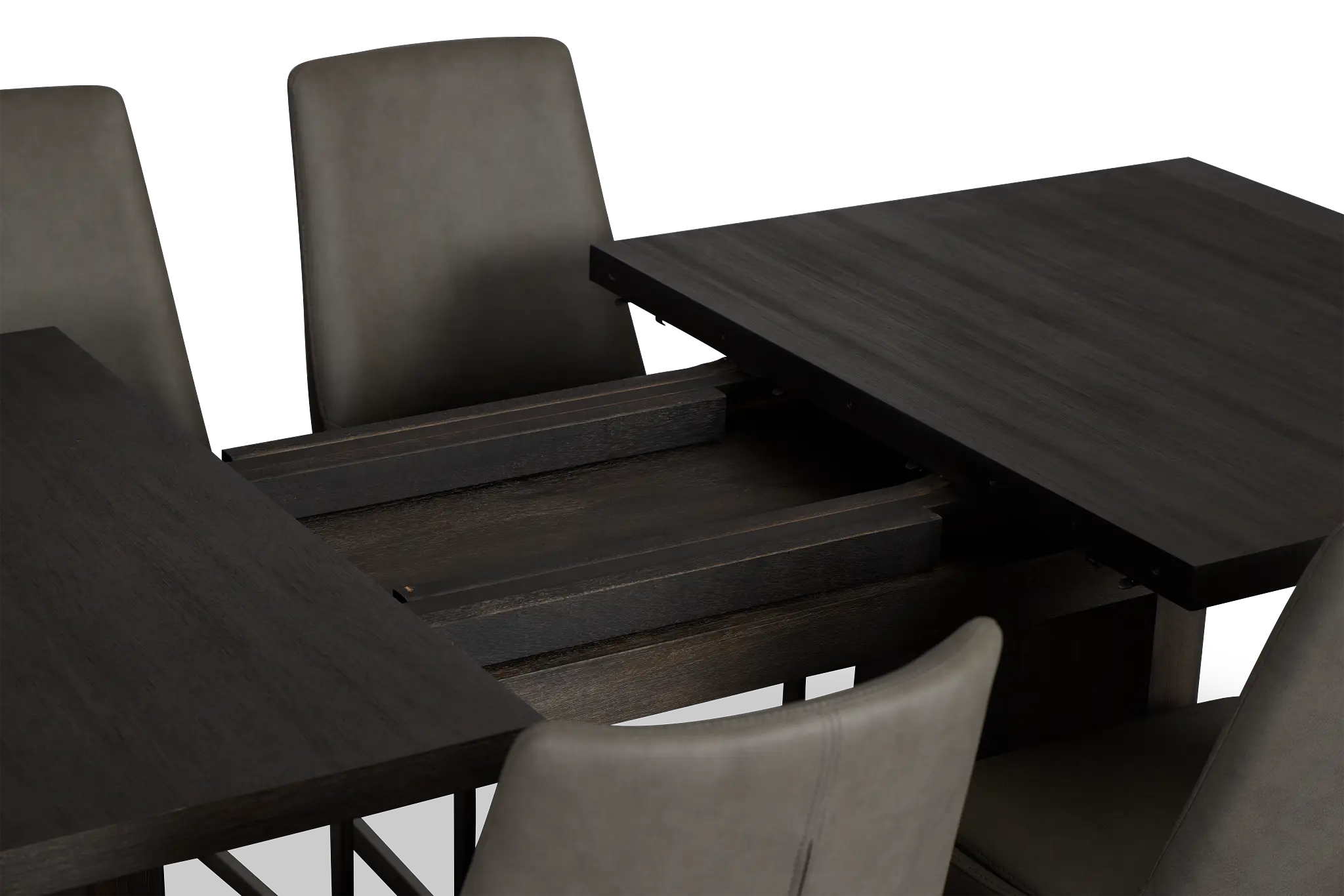 Madden Dark Tone Table & 4 Upholstered Chairs Madden Dark Tone Table & 4 Upholstered Chairs