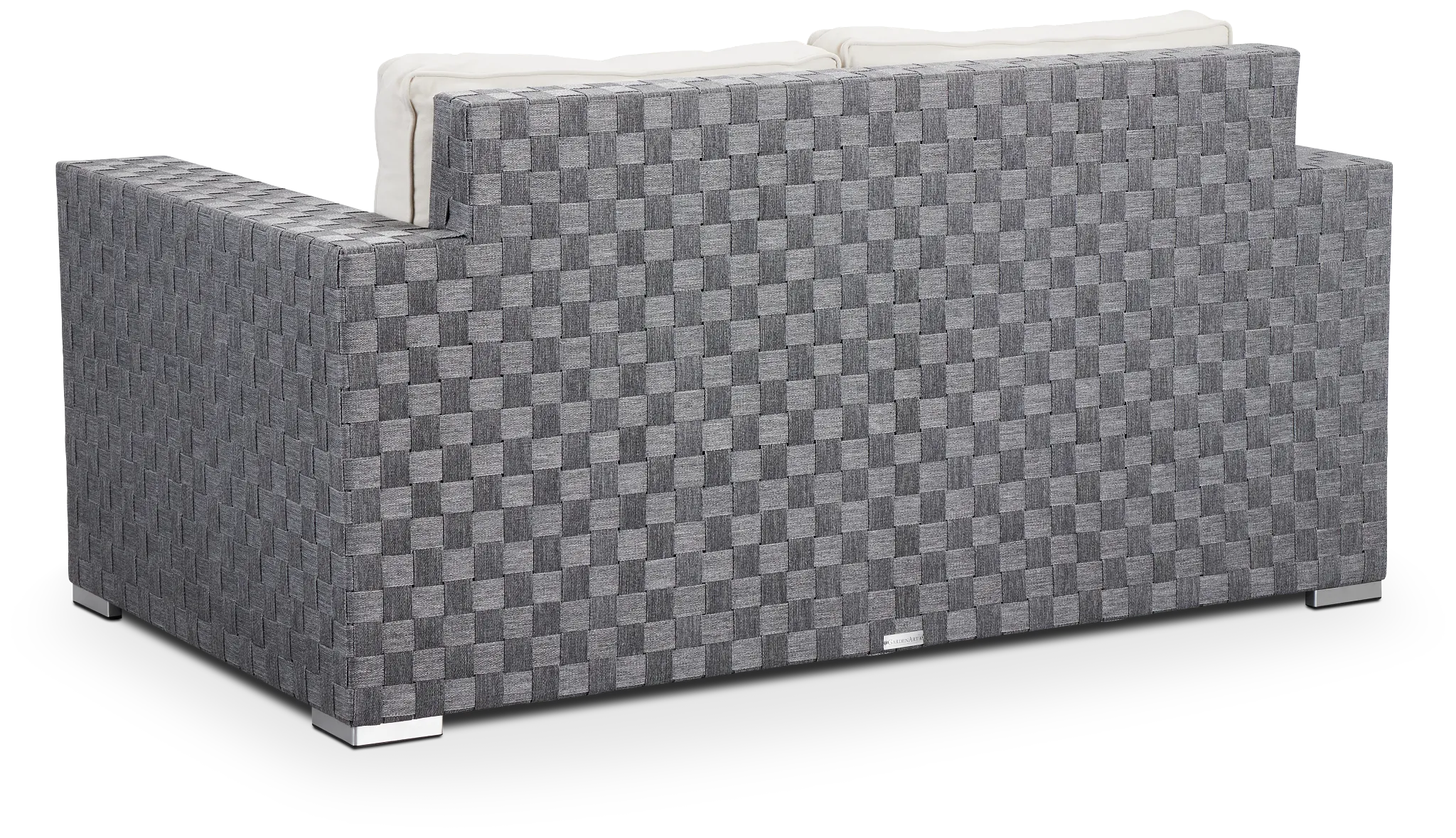 Barbados White Woven Loveseat