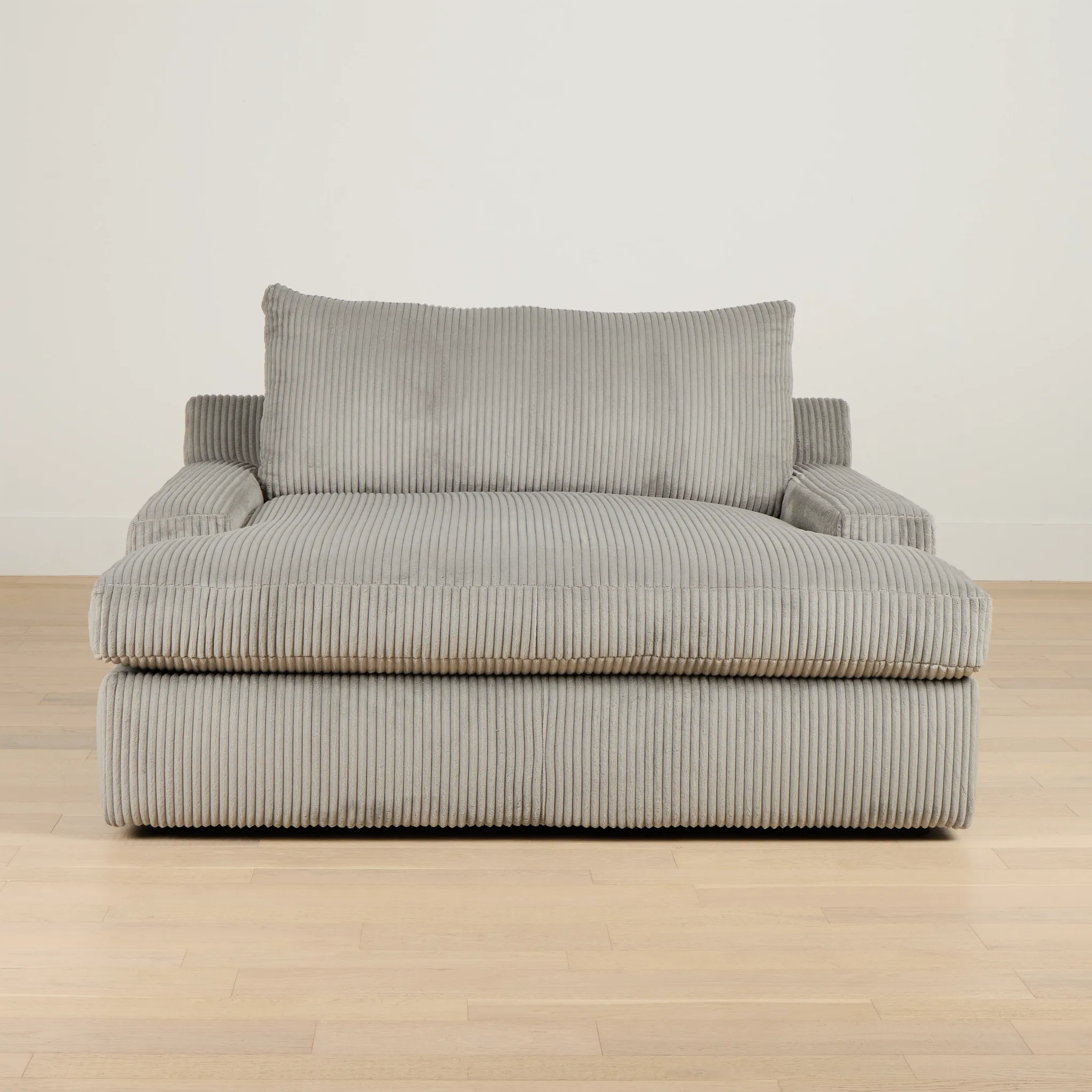 Charlie Gray Fabric Chaise