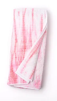 Tie Dye Pink 3 Piece Coverlet Set