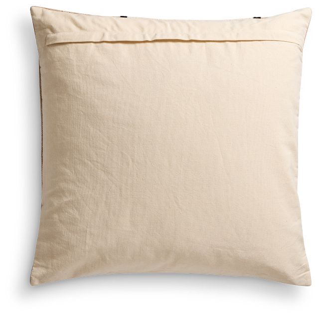 Khalil Ivory 24" Square Accent Pillow