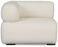 Celeste Light Beige Fabric Left Chair