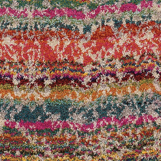 Kaleidoscop Multicolored 5x8 Area Rug